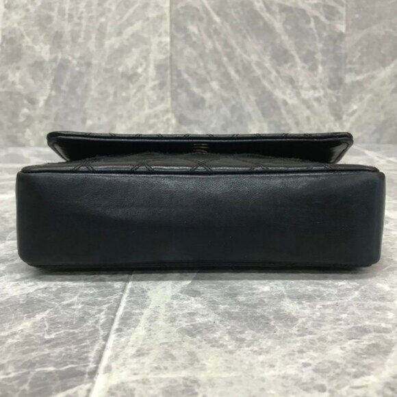 CHANEL 24K Vintage Single Flap Bag Large Coco Quilted Chain Shoulder Bag Purse - Picture 10 of 16